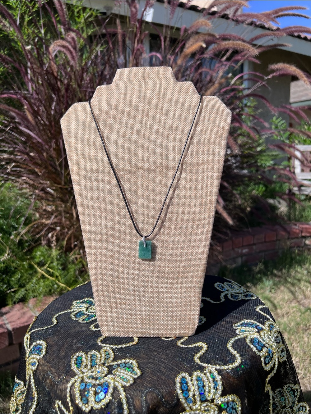 ⭐️ Minimal Green Stone Pendant Necklace - Women Jewelry ⭐️⭐️